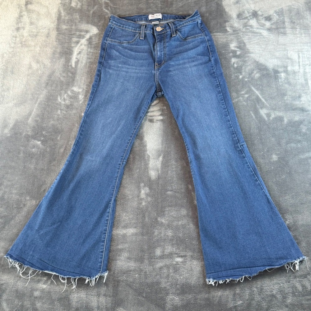 Judy Blue Women's Jeans Flare Size 9/29 Raw Hem High Rise‎